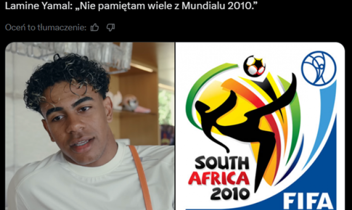 Lamine Yamal i jego słowa nt. MUNDIALU 2010 (miał wtedy 3 lata) xD